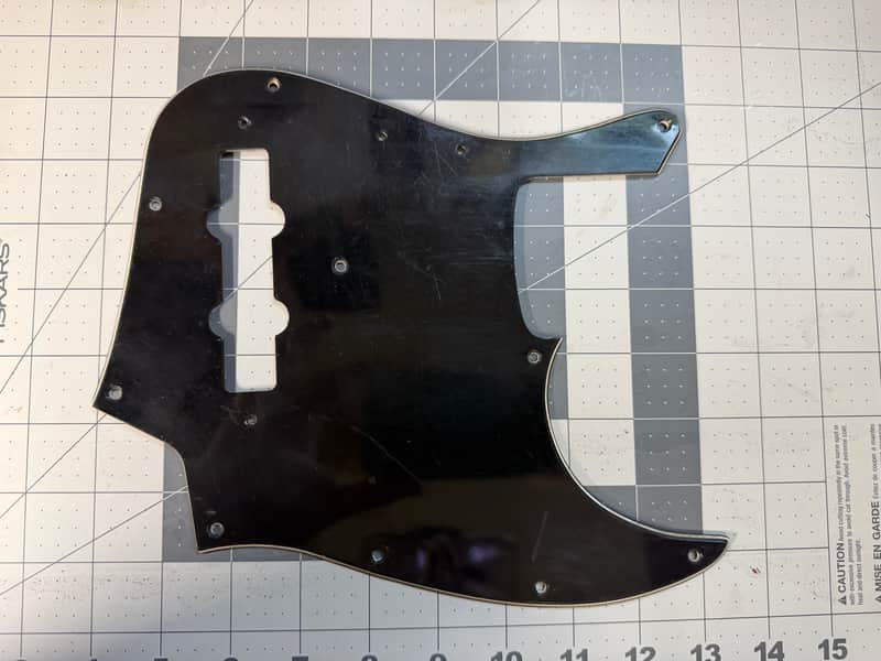 Vintage Fender Jazz Bass Pickguard 1977-1978 - Black image 1