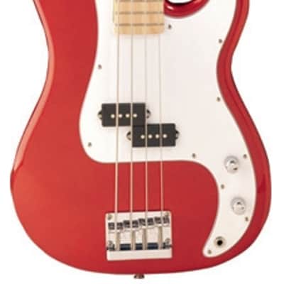 Jay Turser JTB-400M-CAR JTB-Series Maple Neck 4-String Electric Bass Guitar - Candy Apple Red image 1
