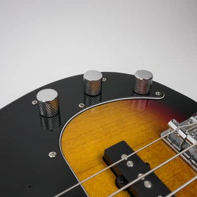 Fender Precision Jazz Bass with Maple Fretboard 2022 - 3-Color Sunburst image 9
