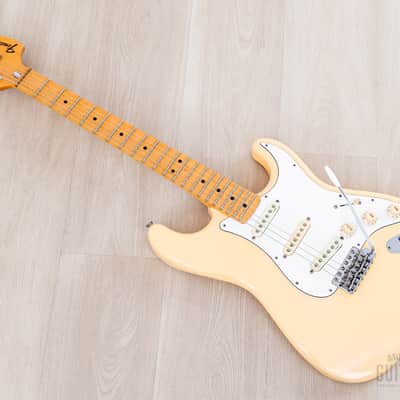1996 Fender Custom Edition Yngwie Malmsteen Stratocaster ST72-140YM Yellow White w/ Dimarzio, Case & Hangtag, Japan MIJ image 13