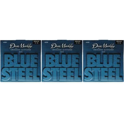 Dean Markley 2556 Blue Steel Electric Guitar Strings - .010-.046 Regular (3-Pack) image 1