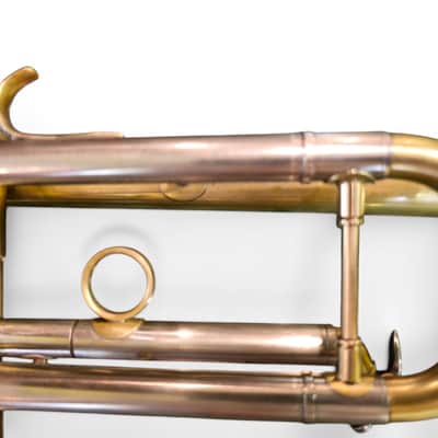 SVintage Soviet Bb Trumpet “Pompovaya Truba” No. 3461 — Moscow Musical Instrument Factory — 1970s — Brass & Silver Finish with Original Velvet Case image 16