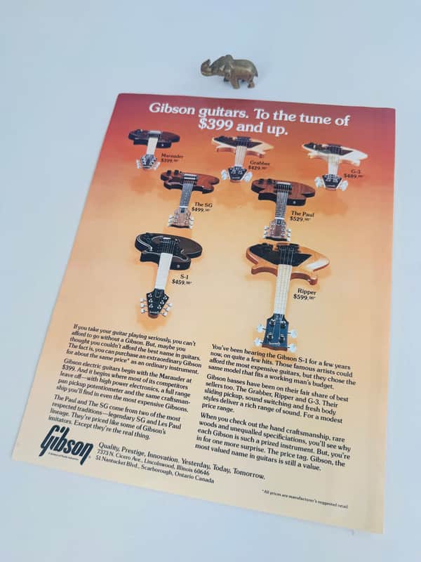 Gibson Guitars Flyer 1978 image 1