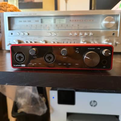 Focusrite Scarlett 4i4 4th Gen USB Audio Interface 2023 - Present - Red image 1