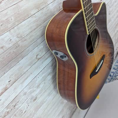 Used Yamaha FGC-TA TransAcoustic Traditional Western image 5
