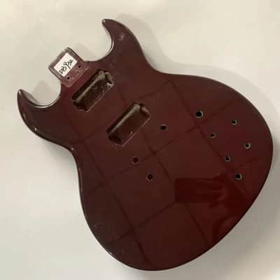 Wine Red Finish Guitar Double Cutaway Solid Basswood Body image 1