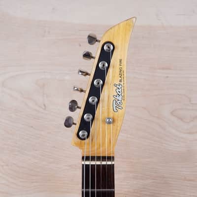 Tokai Blazing Fire Talbo Reissue SSS MIJ 1990's Metallic Red Seymour Duncan HHH Pickups Made in Japan w/ Bag image 20