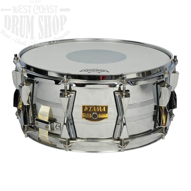 Used Vintage Tama PL106 Granstar Powerline 6.5x14 Steel Snare Drum image 1