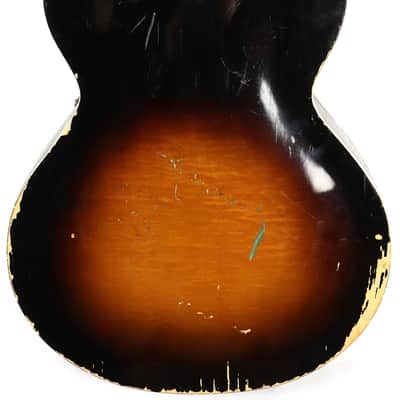 Vintage 1960s Kay P-3 Tobacco Sunbust Archtop Acoustic Guitar L-6955 image 7