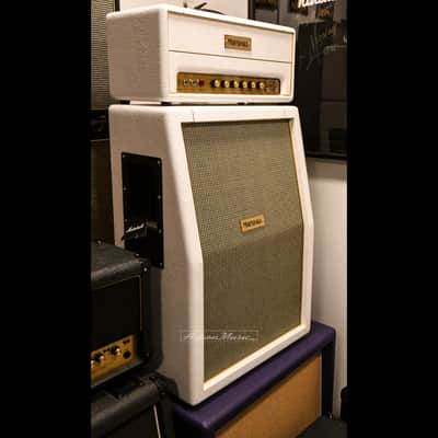 Marshall Limited Edition SV20H Head and Matching SV212 Cabinet White Elephant Grain 2020 image 1