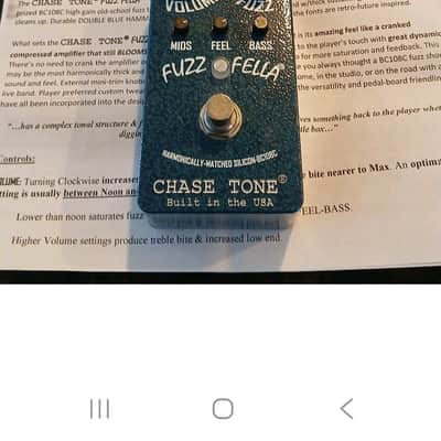 Chase Tone Fuzz Fella BC108C 2019 - Present - Double Blue Hammer image 1