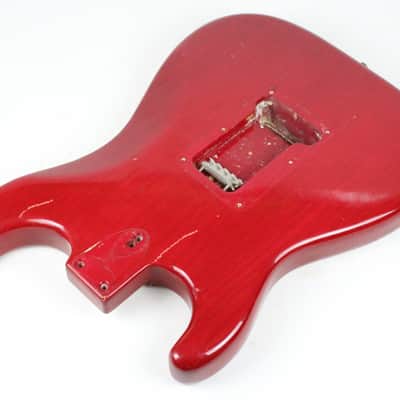 RARE 1979 Vintage Fender Stratocaster ~Killer RELIC~ Factory Wine Red Ash BODY Strat USA 1970s CBS Era image 12