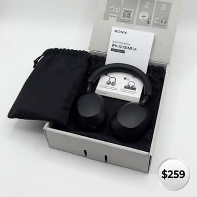 Sony WH-1000XM5 Wireless Headphones 2022 - Present - Black image 9