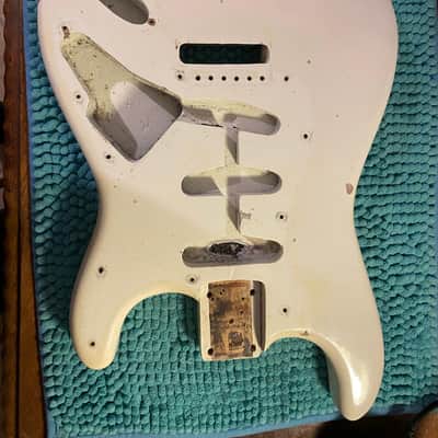 Fender Stratocaster 1961 Body Olympic White Refin image 20