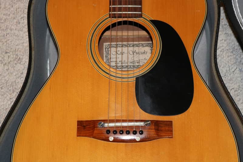 Vintage 1970s Kiso Suzuki F-120 Acoustic Guitar - Made in Japan