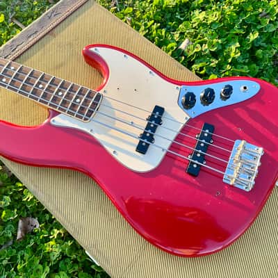 Fender Collector Series Dakota Red Jazz Bass Guitar 1981-1983 image 6