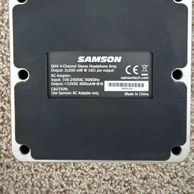 Samson QH4 4-Channel Headphone Amplifier 2010s - Silver/Black image 4