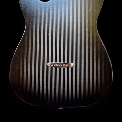 Dax&Co. Ironhorse 2022 Black/Steel Etched Striped guitar W/ Hardshell Case & COA! image 3