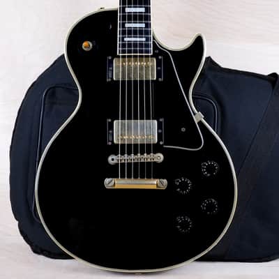 Burny RLC-60 Custom MIJ 1989 Black 1960 Reissue VH-3 PAF Pickups Vintage Made in Japan MIJ w/ Bag image 1