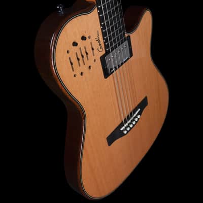 Godin A6 Ultra Deluxe Natural SF Electric-Acoustic Guitar with Bag 053438F B-Stock image 2