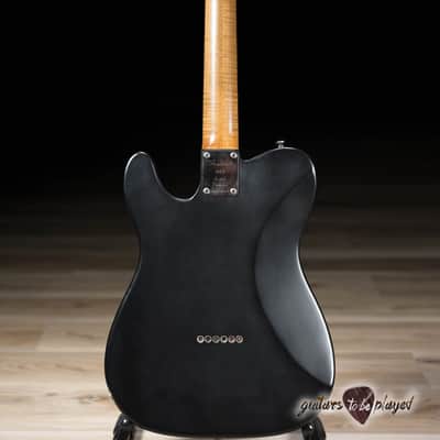 Shabat Lion Special Swamp Ash T-Style w/ Maple Neck & Lollar P-90s – Satin Black image 7