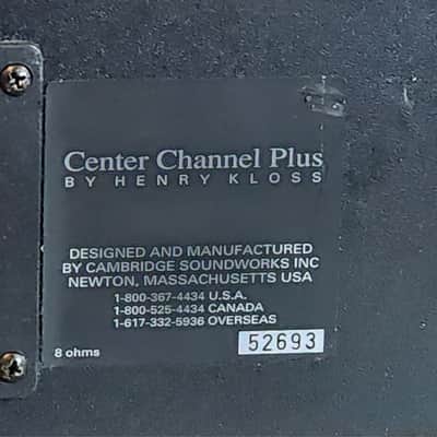 Cambridge Soundworks Cambridge SoundWorks Center Channel Plus 90s  - Black wood image 5