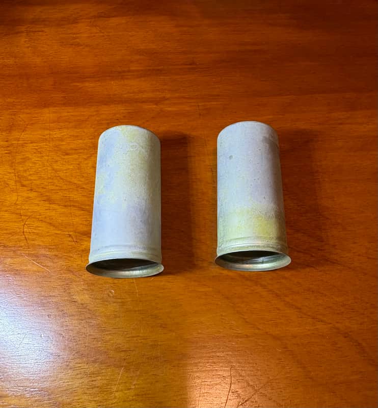 Elco 599 Snap-on tube shields (pair) 1950’s - Nickel image 1