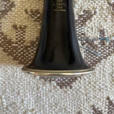 M Martin 14-K Bb Soprano Clarinet (Paris, France) SN 986 (wood)(intermediate) image 2