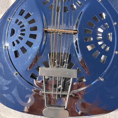Dobro 10 string resonophonic guitar mid 70's - chrome image 12