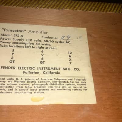 Fender Princeton 1960 - Tweed 5F2-A image 12