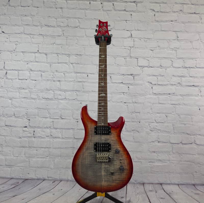 DEMO Paul Reed Smith PRS SE Custom 24-08 Electric Guitar Charcoal Cherry Burst image 1