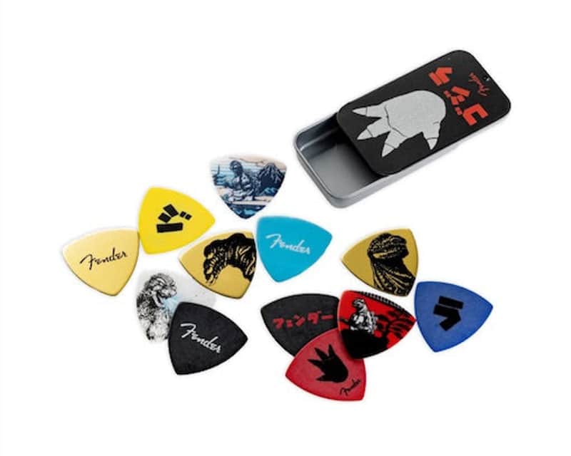 Fender Limited Edition Godzilla Picks & Collectible Tin (12) | Reverb