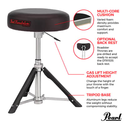 Pearl® - D-1500RGL - Roadster Multi-Core Gas Lift Drum Throne image 2
