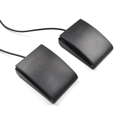 TRS double switch pedal connected to MPC-10 MPC-20 electric piano electronic drum synthesizer 3.5mm to 6.35mm image 2