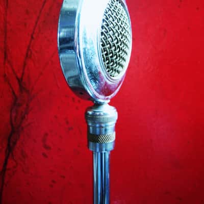 Vintage RARE Turner TC-5 crystal microphone Hi Z w period stand Brush Shure Astatic D104 Electro Voice image 5