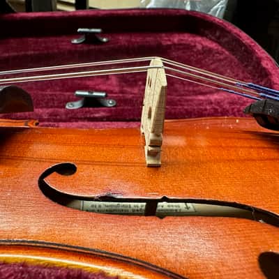 Used J. Balaton Stringed Instrument 4/4 Full Sized Violin w/ Lightweight Case Local Pickup Item image 2