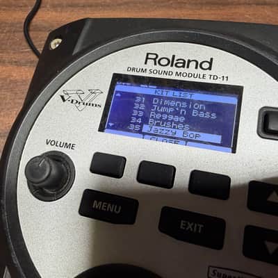Roland TD-11 V-Drum Module w/Mount, Clamp, VEX, Wiring Harness, & Power -A1C9851 image 19