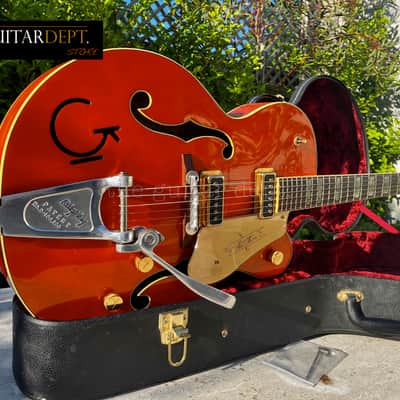 ✮BEAUTIFUL✮2007 Gretsch G-6120 DSV✮DYNASONICS✮BIGSBY✮Orange Stain✮ 7.0 LBS!✮OHSC image 23