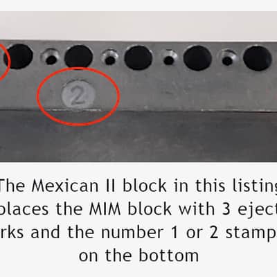 Callaham Mexican II Enhanced Stratocaster Steel Tremolo Block R/H image 2