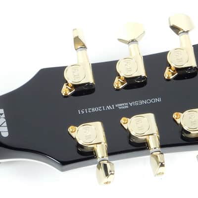 ESP LTD EC-330 CTM Black and Gold BLK Prototype 401 ec1000t image 9