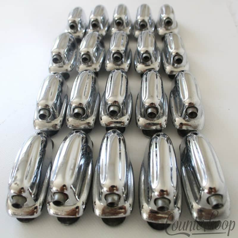 *Slingerland 20x Sound King Lugs Bass Drum Chrome USA Set Parts Vintage 60s-70s* image 1