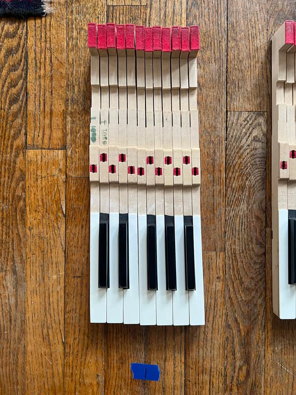 Fender Rhodes REPLACEMENT KEYS, 1 octave (1974) (listing 1 of 7) image 1
