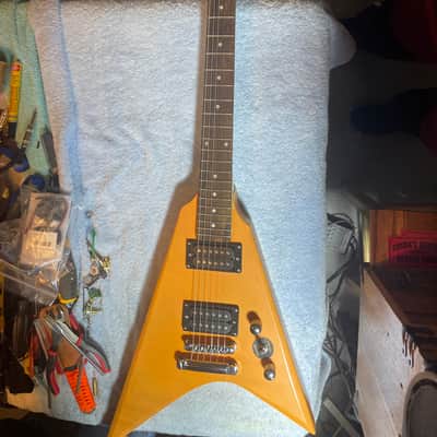 Custom Painted Flying V Electric Guitar image 5