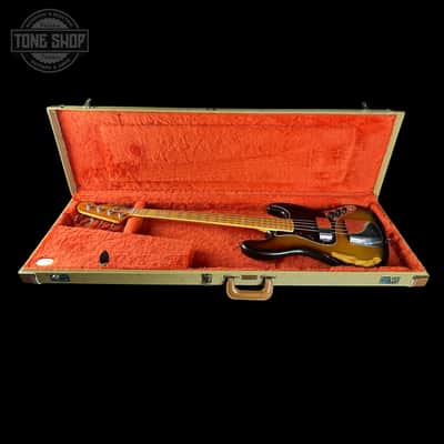 Vintage 1975 Fender Jazz Bass 3-Color Sunburst w/non original case TSU25058 image 21