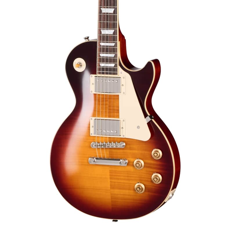 Mint Epiphone inspired by Gibson Custom 1959 Les Paul Standard Reissue Washed Bourbon Burst w/case image 1
