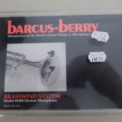 Barcus Berry Brasswind System Model 5300 Electret Microphone & Power Supply in Original Box Complete image 5