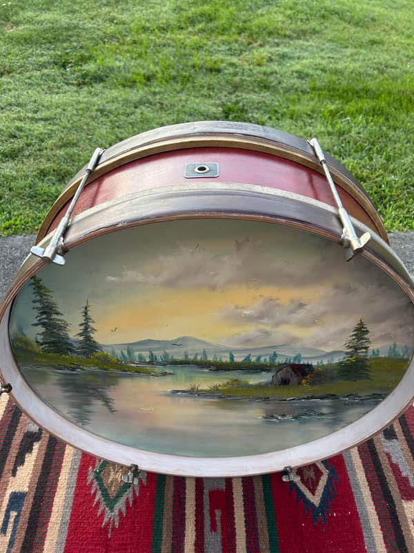 Ludwig Pioneer Bass Drum 1920’s - Mahogany Red image 1