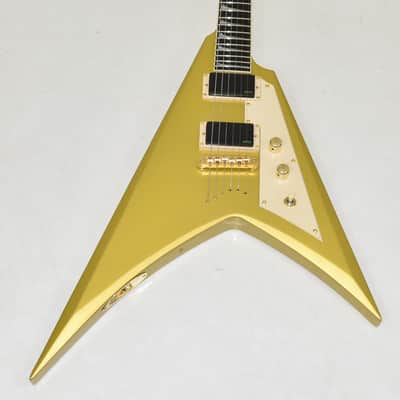 ESP LTD KH-V Kirk Hammett Signature Guitar Metallic Gold 0282 image 2