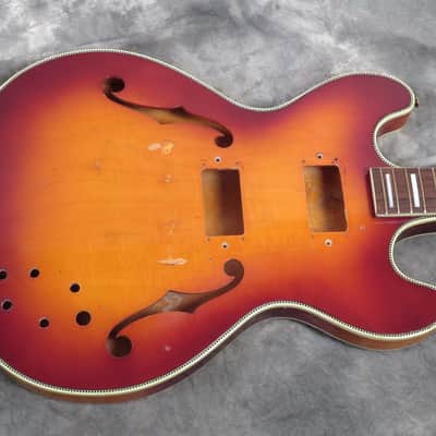 Kay Professional K650 1967 Sunburst - Vintage Valco Silvertone Guitar Husk Project image 3