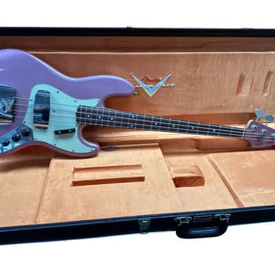 Fender Custom Shop Journeyman 1965 Jazz Bass, Faded Burgundy Mist/Rosewood 9.5 LBS *IN STOCK* image 16